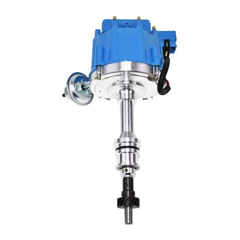 A-Team Performance HEI 8-Cylinder Distributor - Blue Cap, Standard Packaging - One-Wire Install & Coil Wire - 65K-Volt Coil & Vacuum Cap - Compatible with Ford 351C, 351M, 400M, 429 & 460 Engines - Image 5